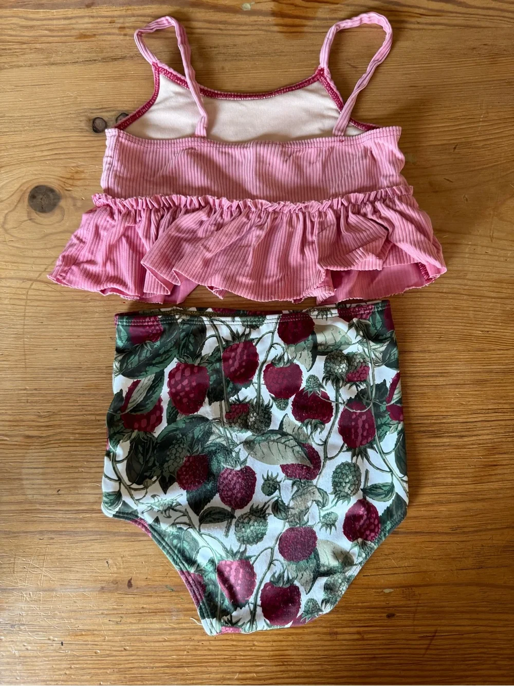 Kids Floral Ruffle Swim Bottoms and Tops - 5-piece lot, size 4/5